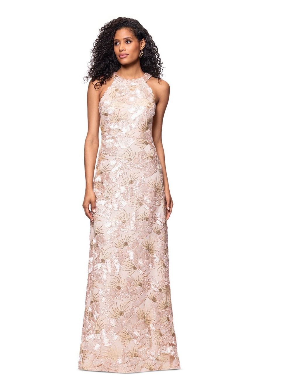 Macy's Champagne Embellished Draped Accent